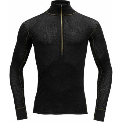 Devold Men's Wool Mesh Half Zip Neck Caviar