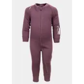Merino Overall, Dry Rose, 74-80, Ullunderställ