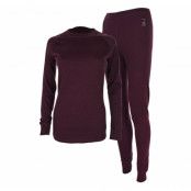 Merino Set Dam, Plum, 42,  Lindberg
