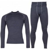 Merino Set Herr, Anthracite, Xl, Ullunderställ