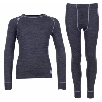 Merino Set Junior, Anthracite, 150,  Ullunderställ