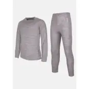 Merino Set Junior, Greymelange, 110,  Ullunderställ
