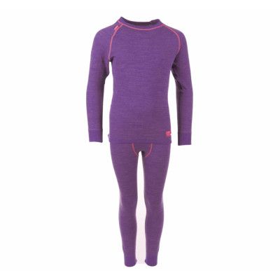 Merino Set Junior, Lilac/Cerise, 140,  Lindberg