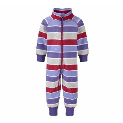 Microfleece A-In-One, Dk/Lil/Pin Str, 68,  Underställsbyxor
