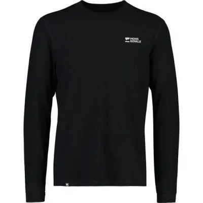 Mons Royale Men's Cascade Merino Base Layer Long Sleeve Black