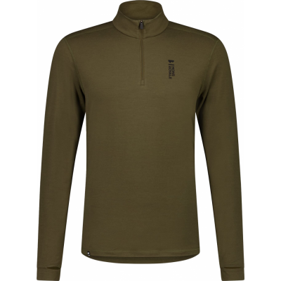 Mons Royale Men's Cascade Merino Flex 200 1/4 Zip Dark Olive