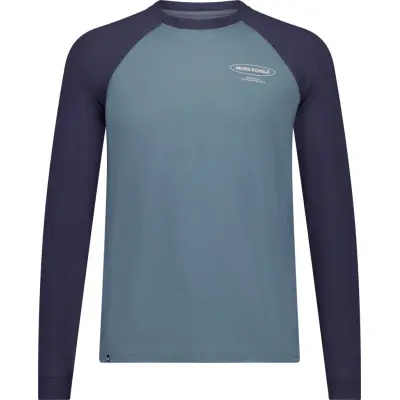 Mons Royale Men's Icon Merino Raglan Long Sleeve Goblin Blue/Midnight