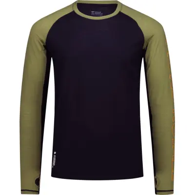 Mons Royale Men's Temple Tech Long Sleeve Fern/Black