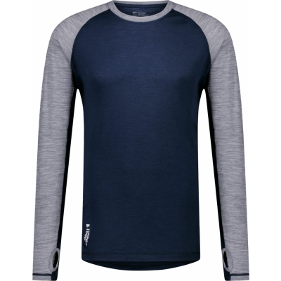 Mons Royale Men's Temple Tech LS Grey Heather/midnight