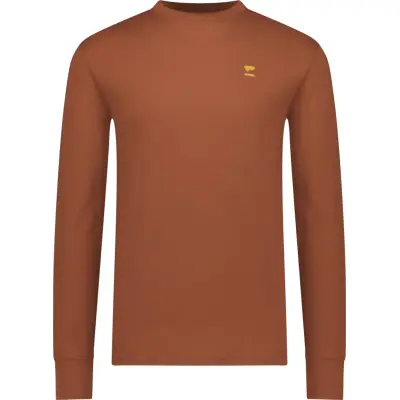 Mons Royale Men's Yotei Merino Classic Long Sleeve Sienna