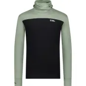Mons Royale Men's Yotei Merino Powder Hood Long Sleeve Willow/Black