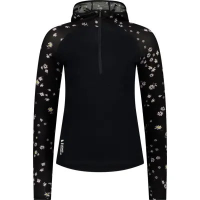 Mons Royale Women's Bella Tech Hood Black Daisy