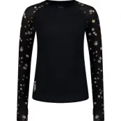 Mons Royale Women's Bella Tech Long Sleeve Black Daisy