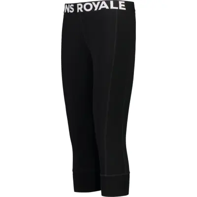 Mons Royale Women's Cascade Merino Flex 200 3/4 Legging Black