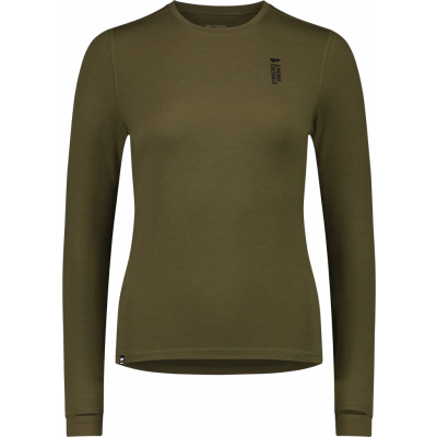 Mons Royale Women's Cascade Merino Flex 200 Long Sleeve Dark Olive