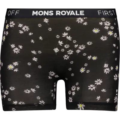Mons Royale Women's Hannah Hot Pant Black Daisy