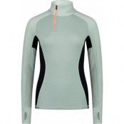 Mons Royale Women's Olympus Half Zip Glacier/dew/black