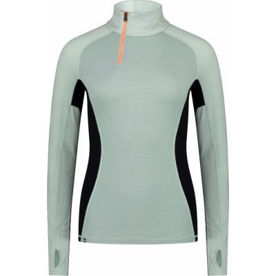 Mons Royale Women's Olympus Half Zip Glacier/dew/black