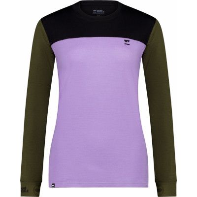 Mons Royale Women's Yotei Longsleeve Lupin/dark Olive/black