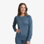 Mount Merino Long Sleeve Top - Dam - Orion Blue, Storlek:2XL - Underställ