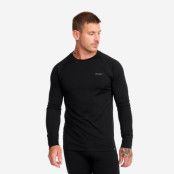 Mount Merino Long Sleeve Top - Herr - Black, Storlek:2XL - Underställ