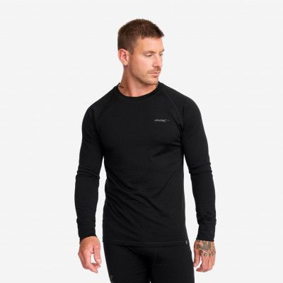 Mount Merino Long Sleeve Top - Herr - Black, Storlek:L - Kläder>Tröjor