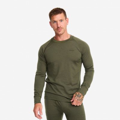 Mount Merino Long Sleeve Top - Herr - Grape Leaf, Storlek:3XL - Kläder>Tröjor