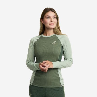 Underställ - Movement Ls Top - Dam - Iceberg Green/Dusty Green, Storlek:S