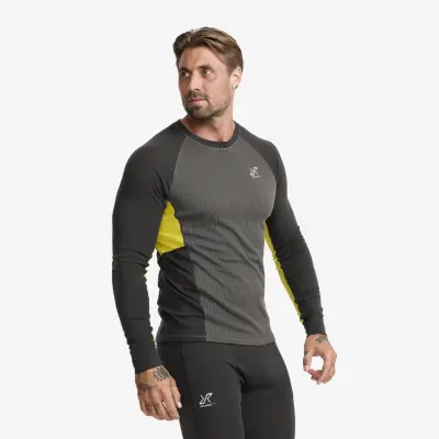 Movement Ls Top Herr Anthracite/Deco Rose, Storlek:XL
