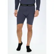 Nepal Merino Long Boxer, Navy Melange, S, Ullunderställ