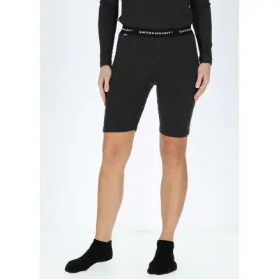 Nepal Merino Long Boxer W, Charcoal Melange, 36,  Ullunderställ