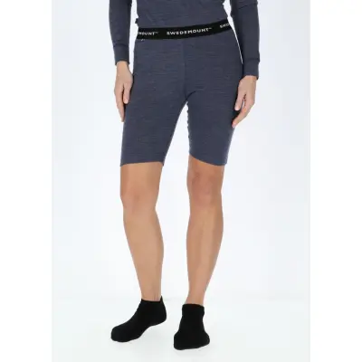 Nepal Merino Long Boxer W, Navy Melange, 40,  Ullunderställ
