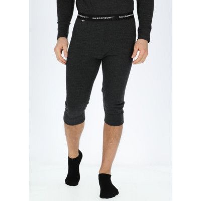 Nepal Wool Terry Merino 3/4 Pants, Charcoal Melange, 2xl,  Ullunderställ