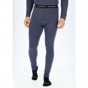 Nepal Wool Terry Merino Pants, Navy Melange, S, Ullunderställ