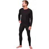 Nordfjell THE Merino Baselayer Set M Black Black XXL