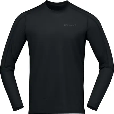 Norrøna falketind equaliserUll Long Sleeve M's Caviar Black - S