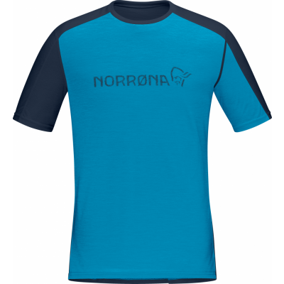 Norrøna Men's Falketind Equaliser Merino T-Shirt Hawaiian surf/Indigo Night