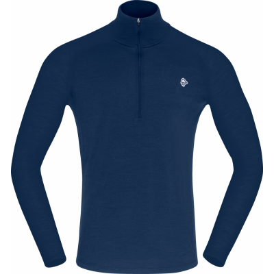 Norrøna Men's Femund pureUll Zip Neck Indigo Night