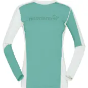 Norrøna Women's Falketind Equaliser Merino Round Neck Malachite Green