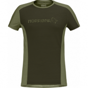 Norrøna Women's Falketind Equaliser Merino T-Shirt Olive Night/Rosin