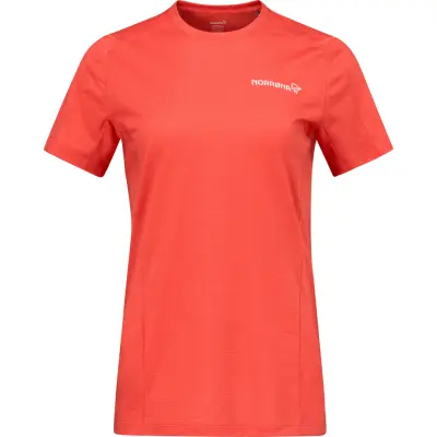 Norrøna Women's Falketind EqualiserUll T-shirt Paprika