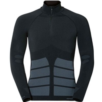 Odlo L/S Turtle Neck 1/2 Zip Evolution Warm Underställströja Men - Utgående