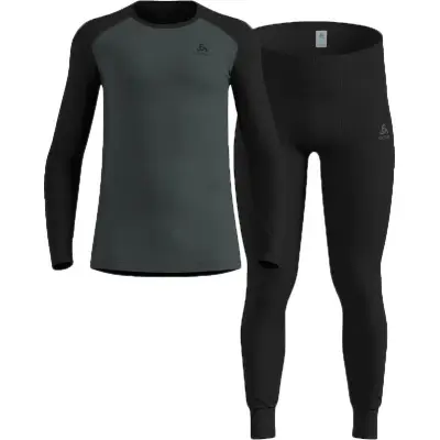 Odlo Men's Odlo Active Warm Base Layer Set Black - Urban Chic