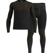 Odlo Men's Odlo Fundamentals Performance Warm Set Long Black