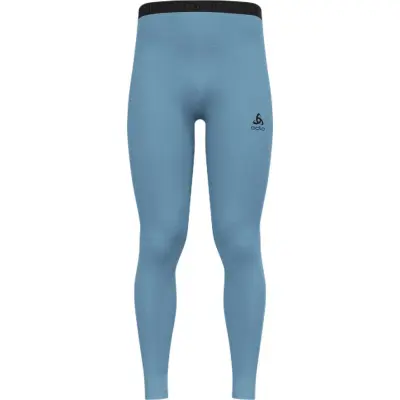 Odlo Men's Performance Wool 150 Base Layer Bottom Provincial Blue Melange - Black