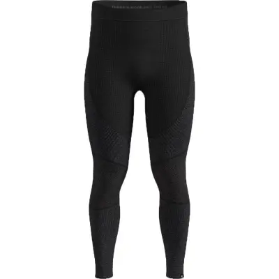 Odlo Men's Seamless Performance Wool full-length base layer bottoms Black