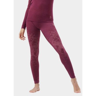 Odlo W Bottom Long Kinship Pw, Raspberry Fudge Melange, Xl,  Underställsbyxor