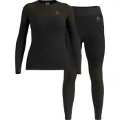 Odlo Women's Odlo Fundamentals Performance Warm Set Long Black