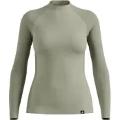 Odlo Women's Odlo Seamless Performance Wool Base Layer Top Crew Neck Longsleeve Shadow