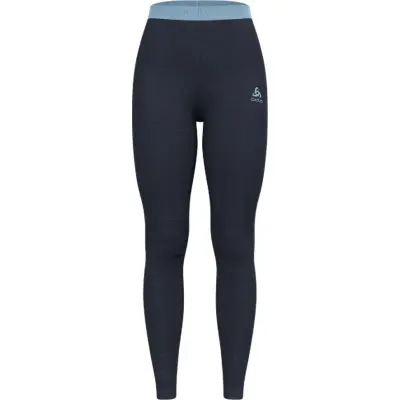 Odlo Women's Performance Wool 150 Base Layer Bottom Provincial Blue - Dark Sapphire Melange